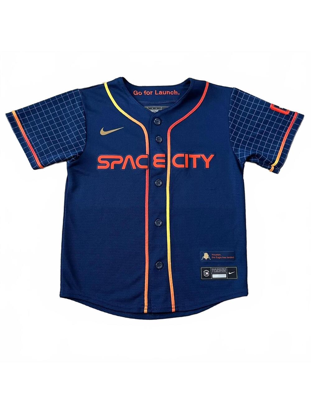 Houston Astros Nike Kids Space City Connect Jersey Blue Size Large 7